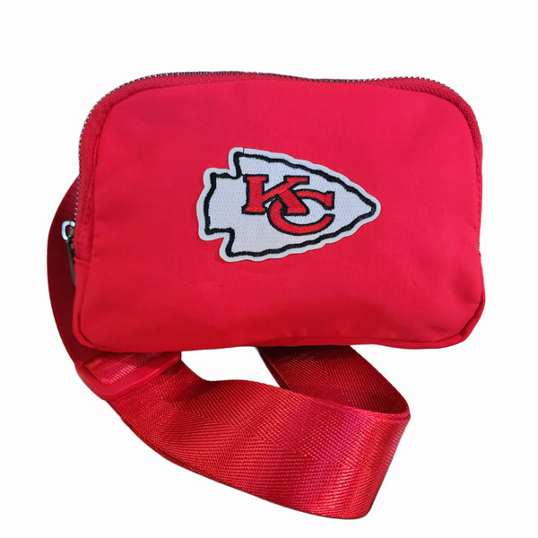 Kansas City Chiefs Embellished Red Bum Bag Bags Upcycled Gemz 