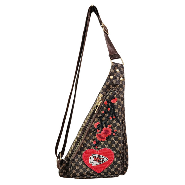 Kansas City Chiefs Triangular Bum Bag with Adjustable Strap