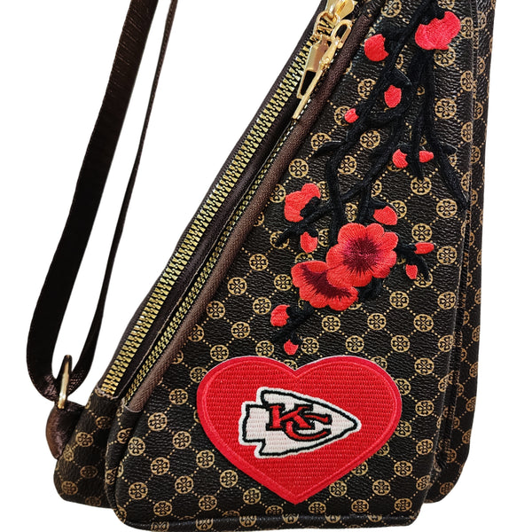 Kansas City Chiefs Triangular Bum Bag with Adjustable Strap