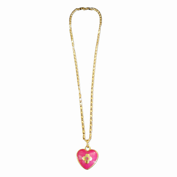 Puffy Heart LV Bag Charm Necklace