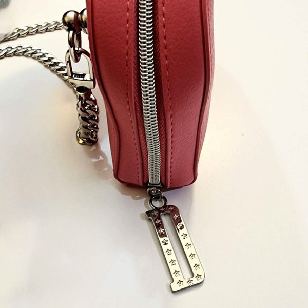 NWT Pink Dior Makeup Pouch Converted into a Crossbody Bag with Silver Chain Dior 