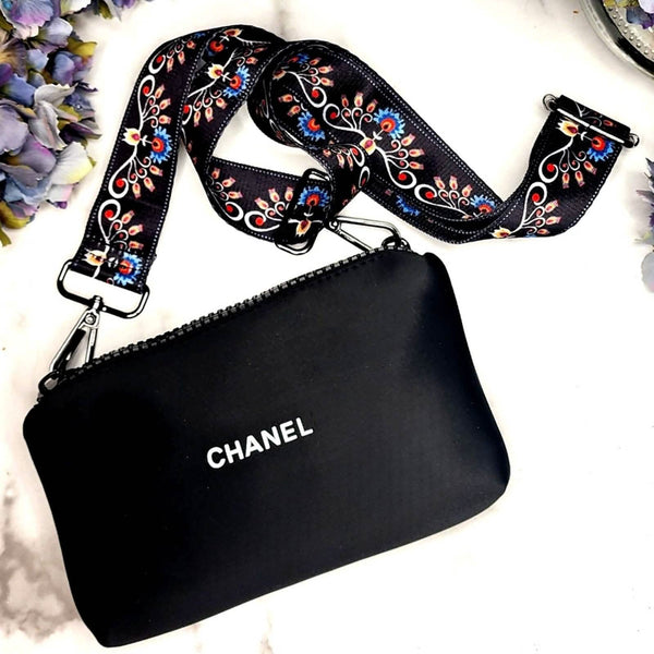 Pouch Converted into Bum Bag/Crossbody/Shoulder Bag w/Adjustable Strap CHANEL 